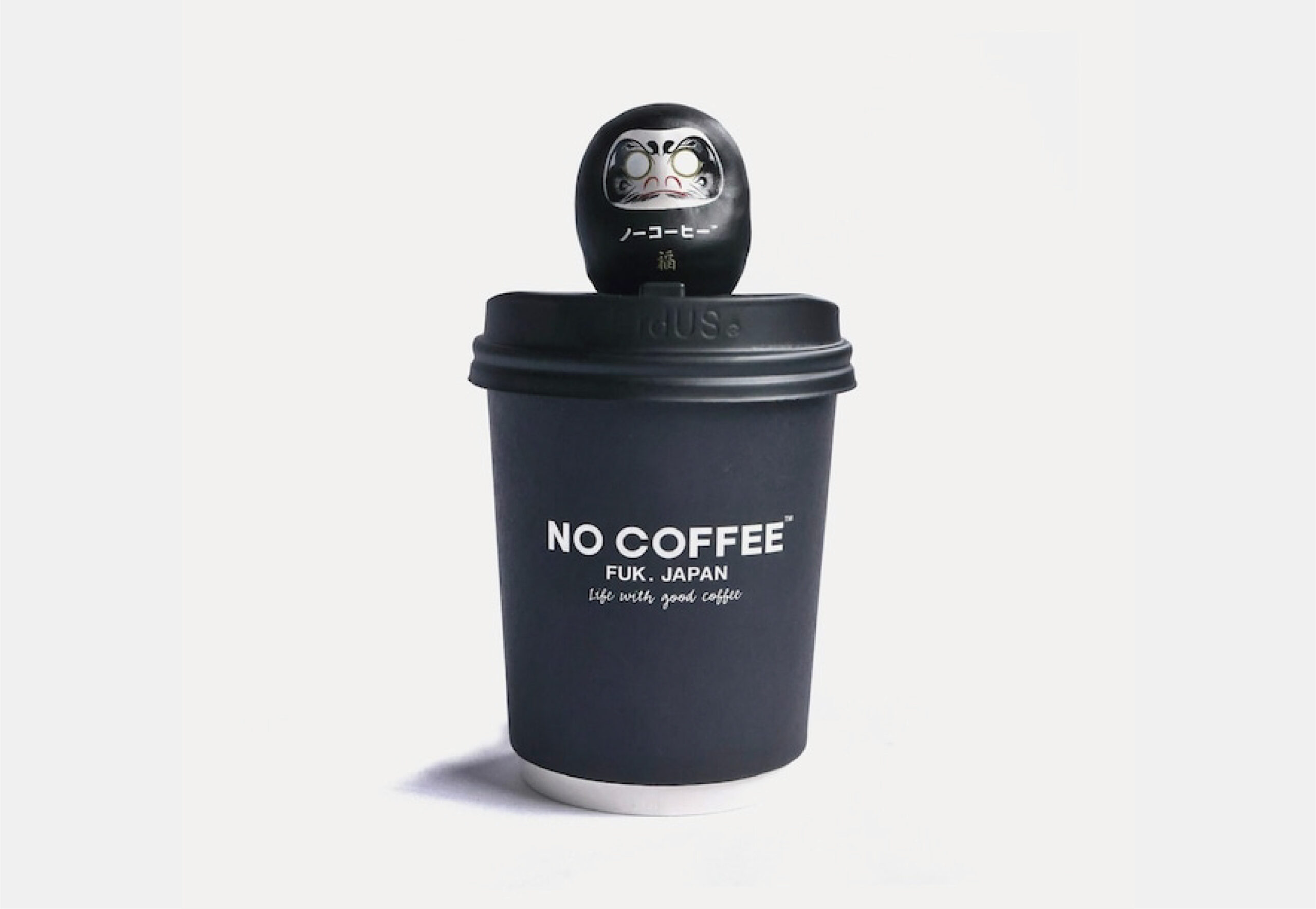 ミニだるまオリジナルデザイン「NO COFFEEだるま」